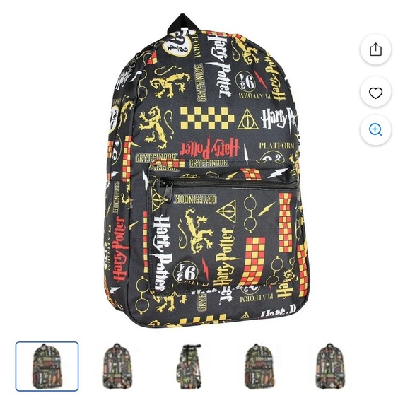 # 0814+ Warner Bros. Black and Gold Harry Potter Backpack - Picture 7 of 7